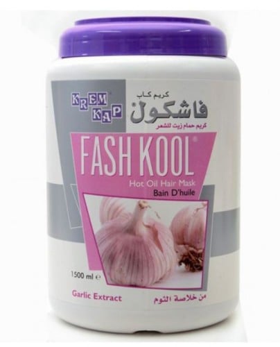 قناع الشعر يتكون من الزيت الحار ومستخلص من الثوم م...