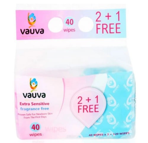 فوفا - مناديل مبللة للاطفال ، 2+1 مجانا