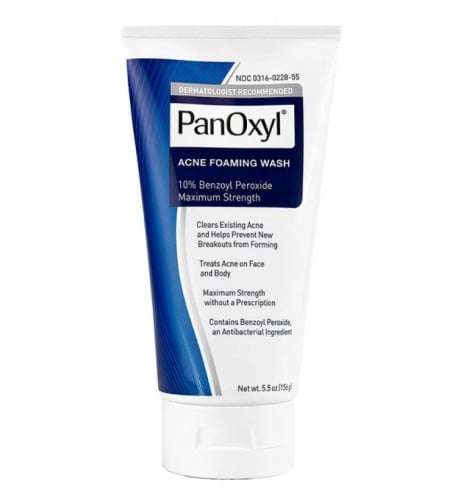 غسول رغوي لحب الشباب بنزويل بيروكسيد 10٪ من بانوكس...