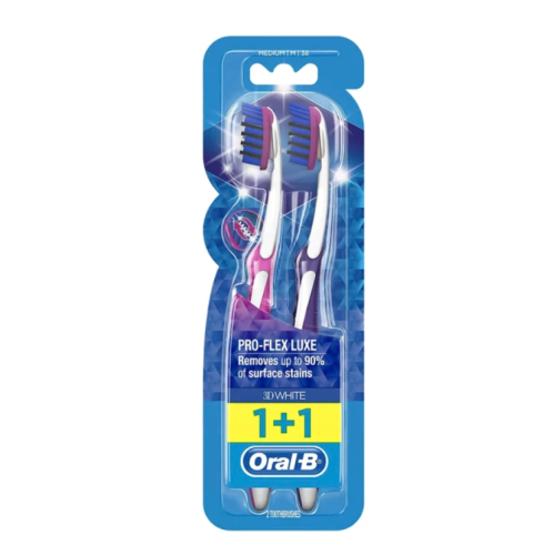 أورال-بي فرشاة أسنان برو فليكس لوكس متوسطة 1+1