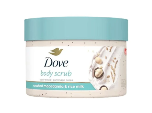 دوف مقشر الجسم بخلاصة المكاديميا المطحونة وأرز الح...