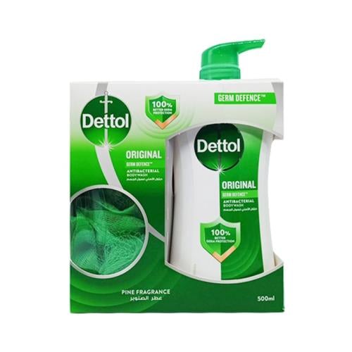 صابون سائل للجسم 500 مل مع ليفه من ديتول