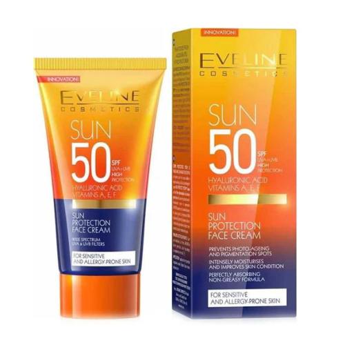 كريم واقي شمس SPF 50 من ايفلين - 50مل