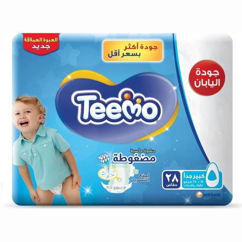 تيمو حفاضات اطفال مقاس (5) عبوة 28 حفاضة