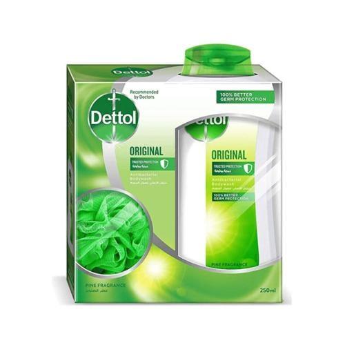 ديتول غسول الجسم الأصلي 250مل + لوفه مجانا