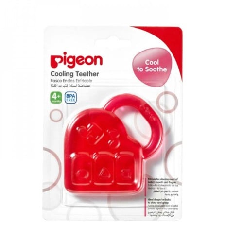 عضاضة اسنان لتبريد اللثة من بيجون فوق 4 شهور احمر