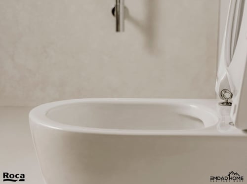 كرسي حمام معلق مع غطاء هيدروليك ONA روكا / ROCA