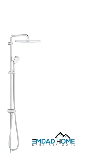 مسطرة شاور عامود دش طاسة 25*25 مربعة مع سماعة جروه...