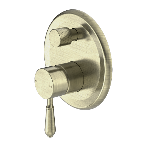 وجه خلاط شاور خطين - محول - اللون النحاسي العتيق م...