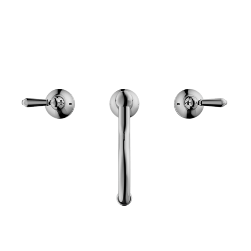 خلاط مغسلة 3 فتحة اللون الكروم (يورك تاريخي) - نير...