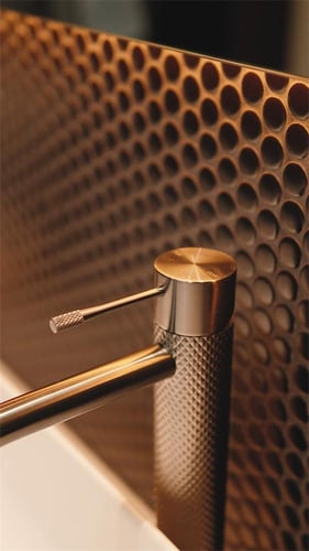 خلاط مغسلة عالي طويل اللون البرونزي المصقول (اوبال...