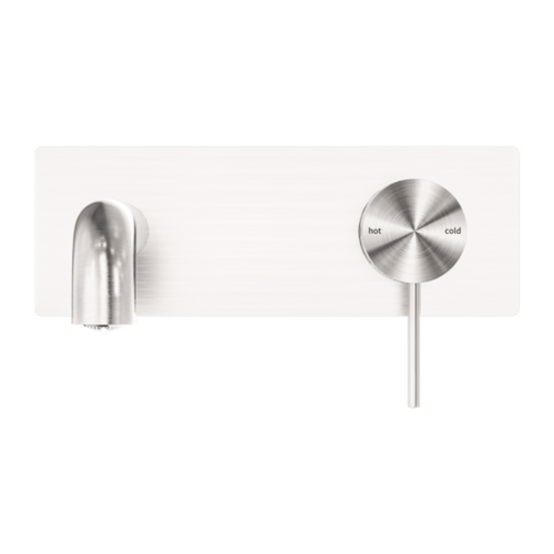 خلاط مغسلة جداري مع قاعدة اللون النيكل المصقول مع...