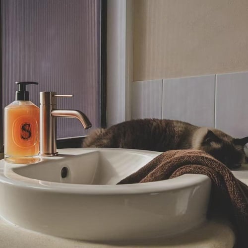 خلاط مغسلة (ميكا) اللون برونز مصقول نيرو / Nero