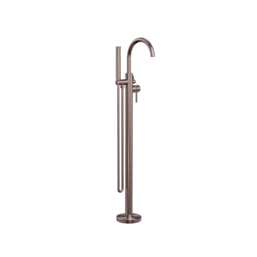 خلاط بانيو ارضي مع سماعة ولي دش دائري اللون البرون...