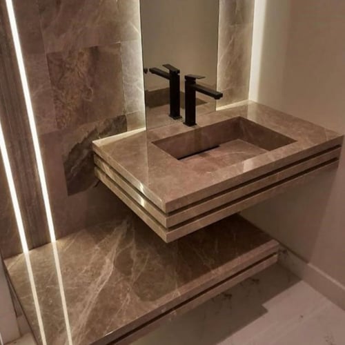 تفصيل مغاسل رخام طبيعي حسب الطلب مدينة جدة فقط