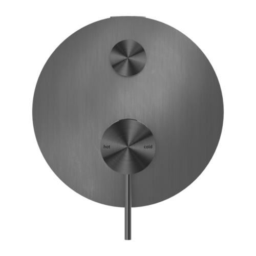 وجه خلاط شاور خطين اللون معدني رمادي مع القلب المد...