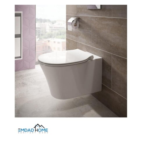 كرسي حمام معلق مع غطاء بطيء ايديال ستاندرد / ideal...