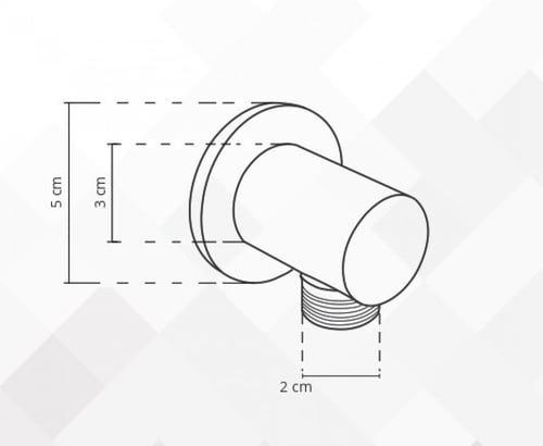 مخرج مدور أسود لزوم سماعة دفن برونزو / BRONZO