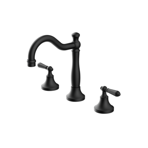 خلاط مغسلة 3 فتحة اللون اسود مطفي (يورك تاريخي) -...