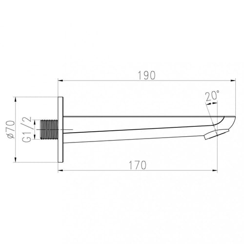 مصب ماء دائري كروم هزنت / Hesanit
