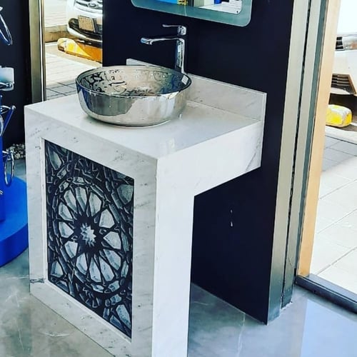 تفصيل مغاسل رخام طبيعي حسب الطلب مدينة جدة فقط