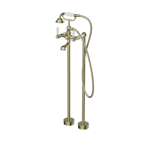 خلاط بانيو ارضي مع محول ولي وسماعة مقبض من البورسل...