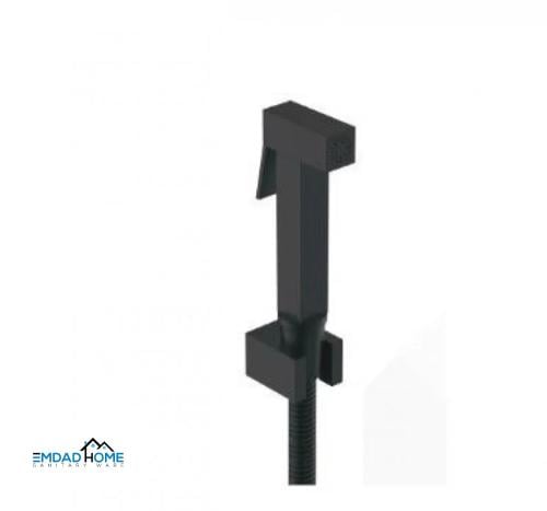 شطاف حمام جداري مربع أسود (قلب نحاس) برونزو / BRON...