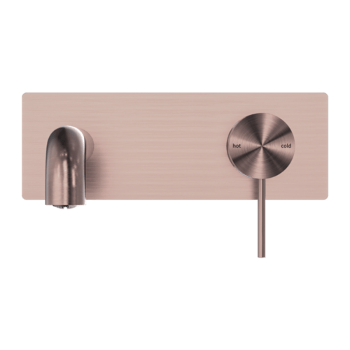 خلاط مغسلة جداري مع قاعدة اللون برونز المصقول مع ا...