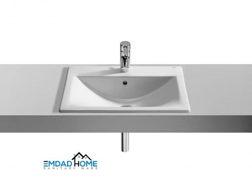 حوض مغسلة بفتحة خلاط غطس 55*42.5 سم دايفرتا روكا /...