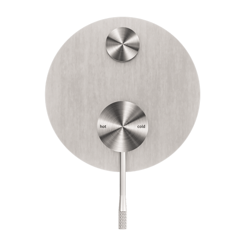 وجه خلاط شاور خطين - محول - اللون النيكل المصقول م...