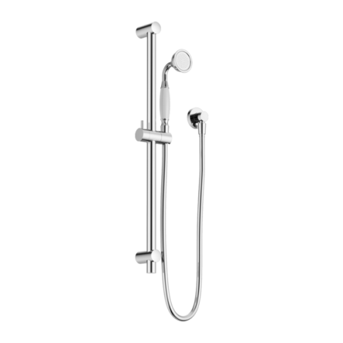 مسطرة دش مع سماعة بمقبض من البورسلين الابيض ومسطرة...