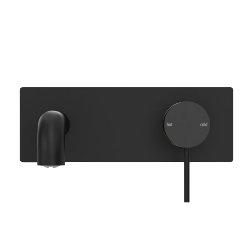 خلاط مغسلة جداري مع قاعدة اللون أسود مطفي مع القلب...