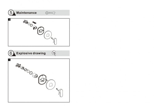 وجه خلاط دفن خط واحد دائري أسود مطفي برونزو / BRON...