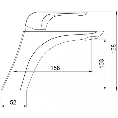 خلاط مغسلة كروم مطفئ ELITE هزنت / HESANIT