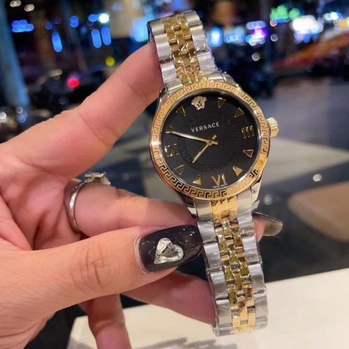 ساعة فرزاتشي ذهبي بفضي اسود