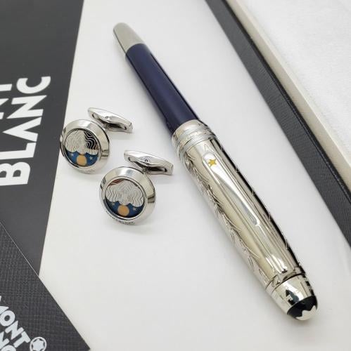 طقم مونت بلانك قلم مع كبك