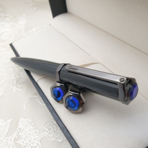 قلم كارتير سانتوس اسود مع كبك