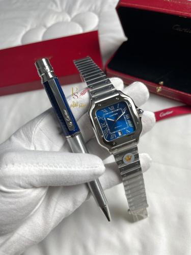 طقم كارتير سانتوس ساعة وقلم