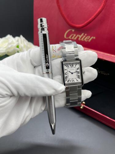 ساعة كارتير تانك سولو مع قلم