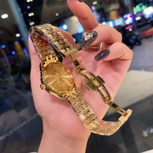 ساعة فرزاتشي ذهبي كحلي