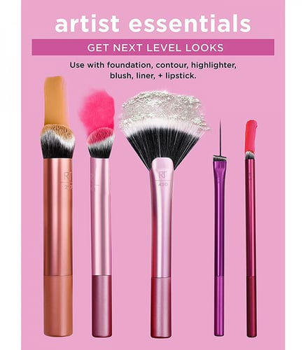 مجموعة فرش المكياج الاساسية من ريل تكنيكس 5 فرش -...