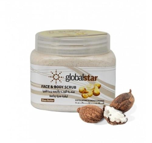 صنفرة للوجه والجسم بزبدة الشيا من جلوبال ستار 500م...