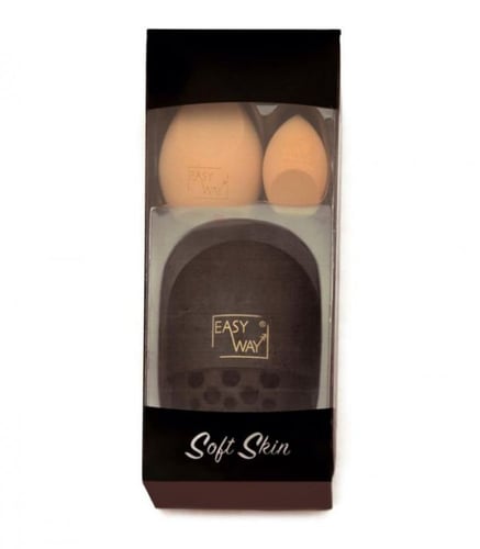 طقم اسفنجات مكياج مكون من اسفنجة كنتور + اسفنجة دم...