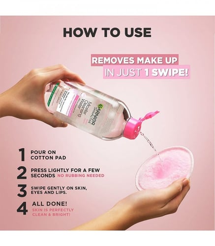 ماء ميسيلار مزيل المكياج ومنظف من غارنيير 400 مللي...