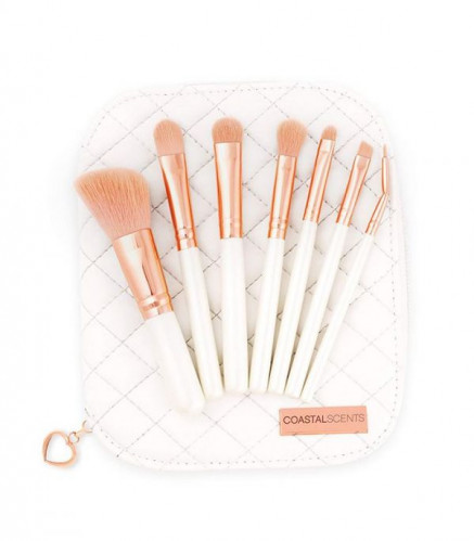 طقم مكون من 7 فرش مع حقيبة روز جولد من كوستال سينت...