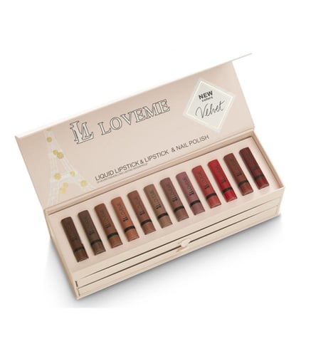 LM LOVEME Lipstick & Nail Polish AE008 - ال ام لوف...