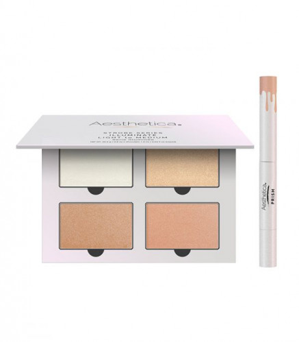 مجموعة بودرة ستروب لاضاءة الوجه مع قلم سائل من ايس...