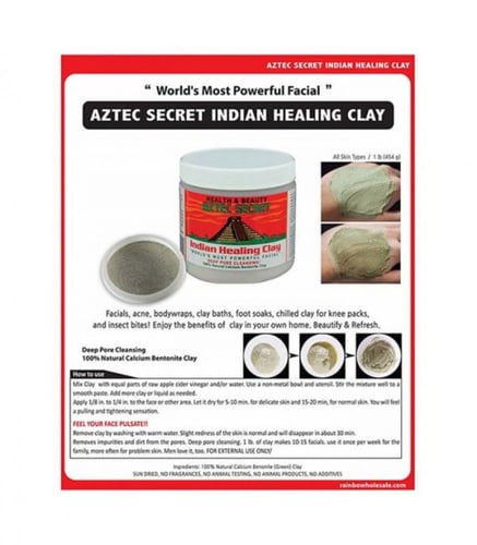 قناع الطين الهندي للوجة وتنظيف الجسم والمسام بعمق...