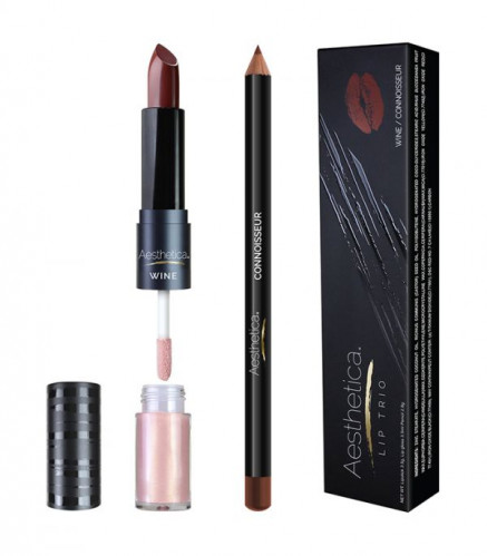 مجموعة احمر الشفاه مع قلم تحديد وقلوس لماع كونويسي...