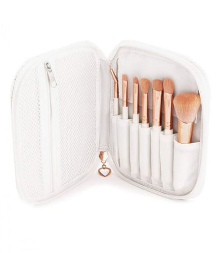 طقم مكون من 7 فرش مع حقيبة روز جولد من كوستال سينت...